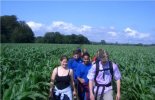 SSAGO walk through a field